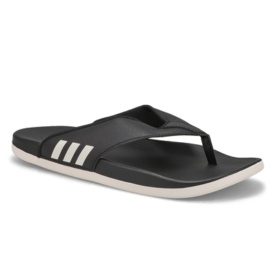 Lds Adilette Comfort Flip Flop - Black/White