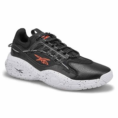 Mns Solution Mid Basketball Sneaker - Black/Orange