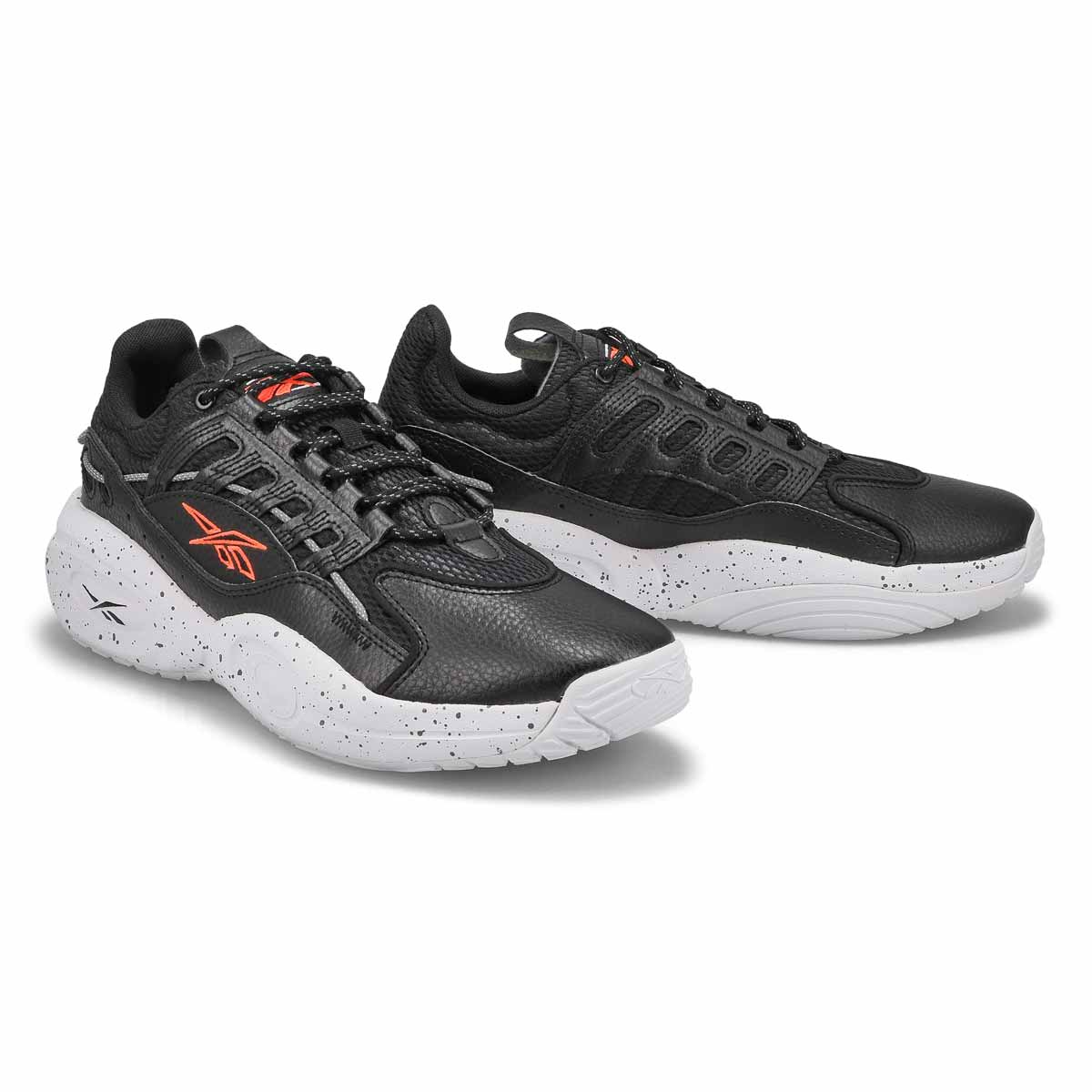 Reebok Men's Solution Mid BBall Sneaker - Bla | SoftMoc.com