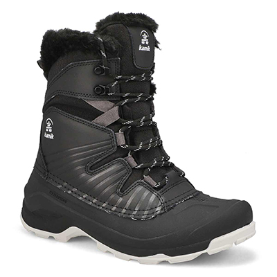 Lds Iceland F Waterproof Winter Boot - Black/White