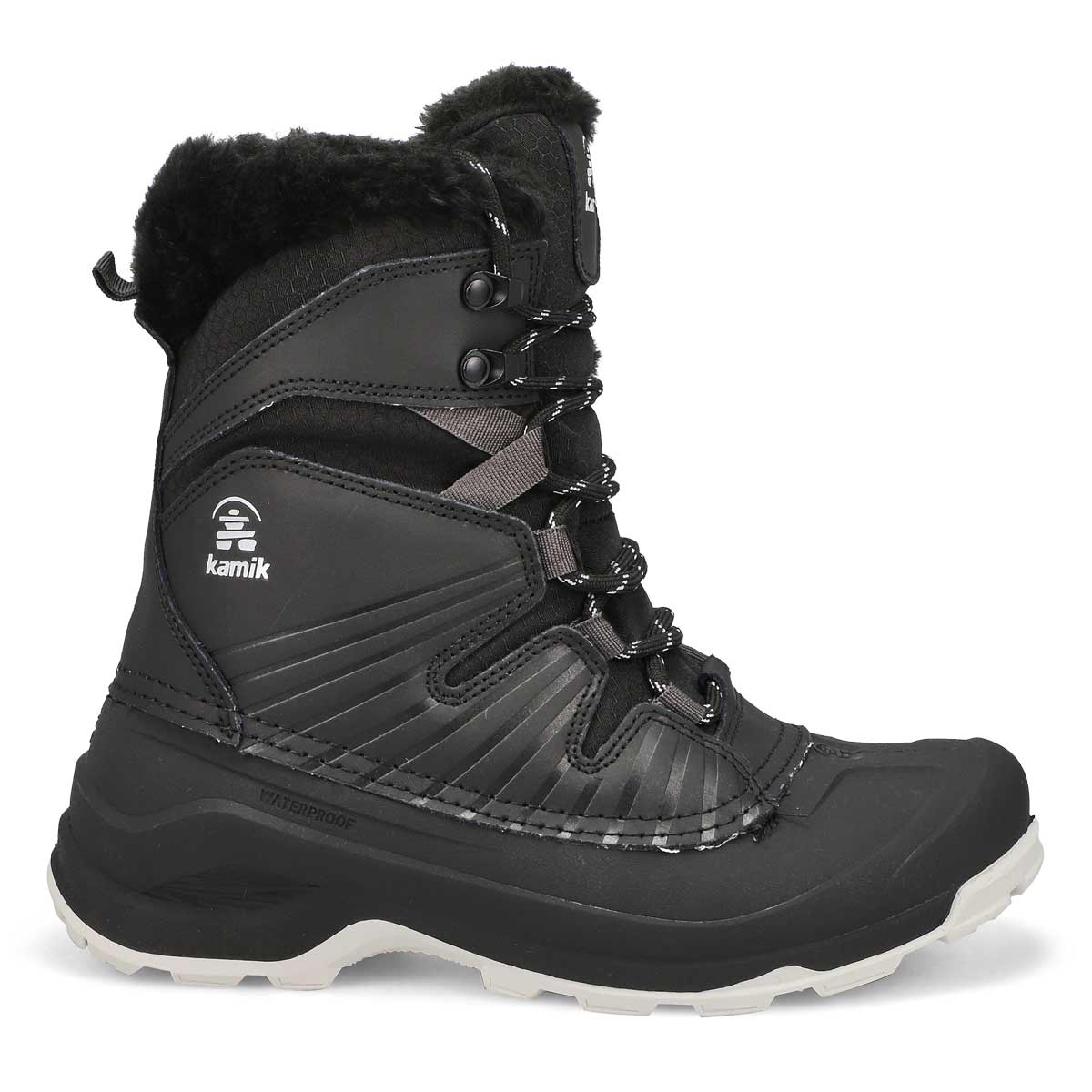 Women's Iceland F Waterproof Winter Boot - Black/White