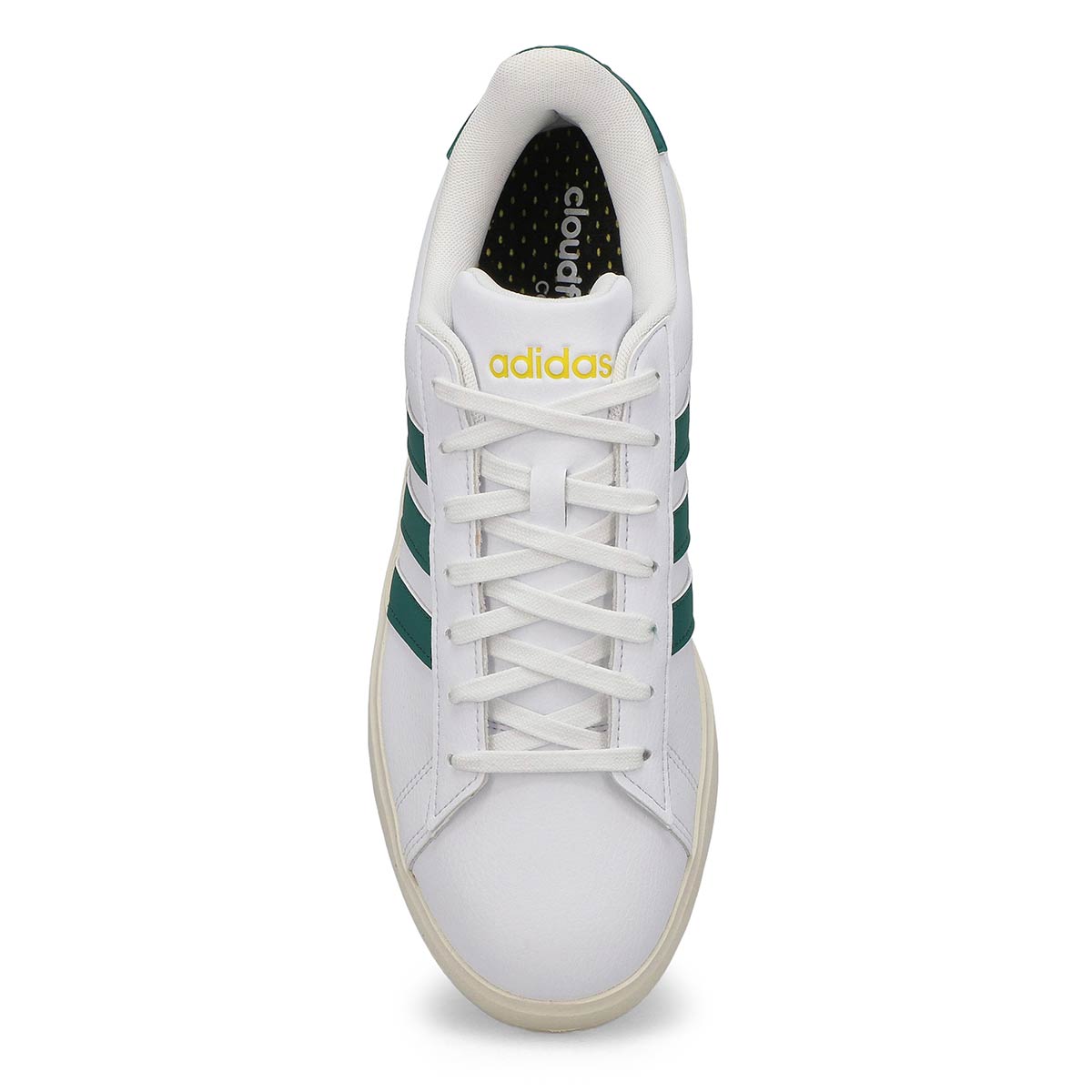 Men's Grand Court 2.0 Lace Up Sneaker - White/ Green/Yellow