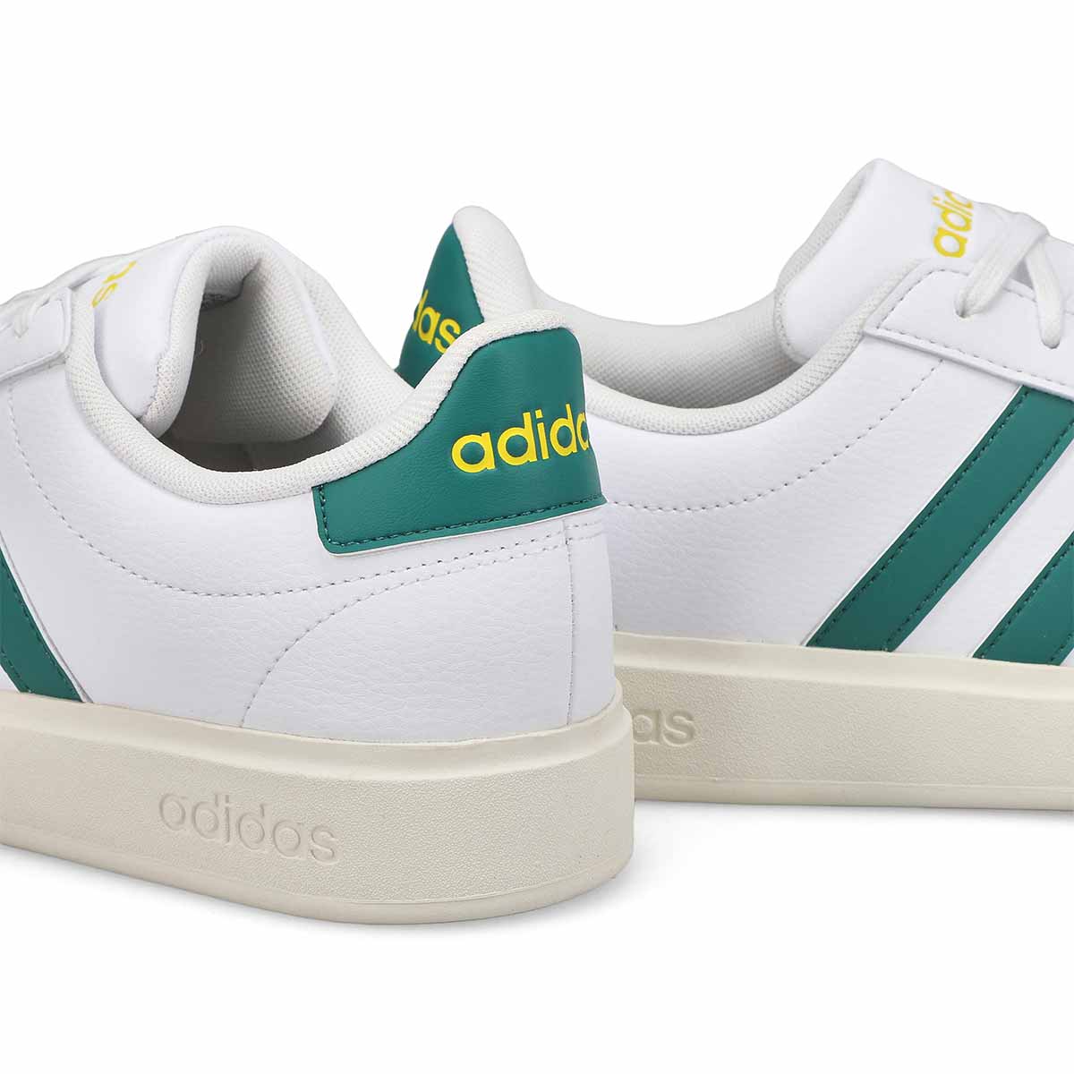 Men's Grand Court 2.0 Lace Up Sneaker - White/ Green/Yellow