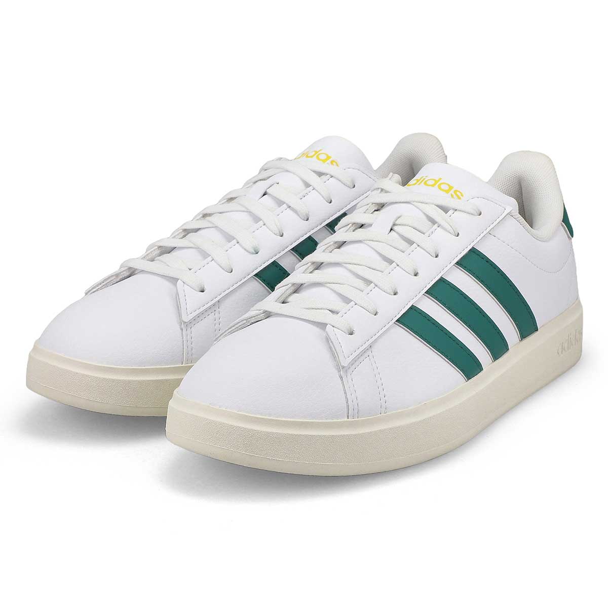 Men's Grand Court 2.0 Lace Up Sneaker - White/ Green/Yellow