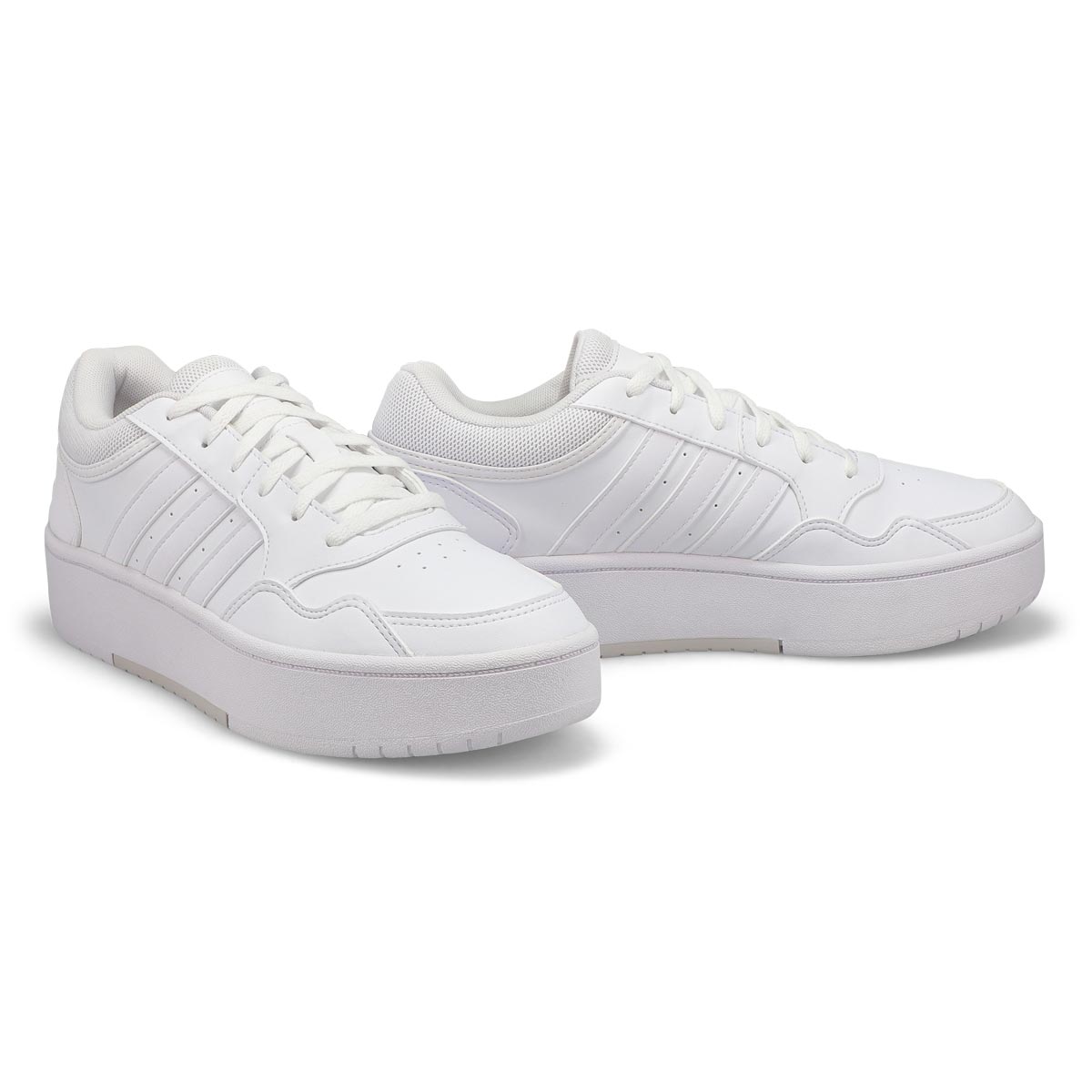 Women's Hoops 3.0 Bold Platform Sneaker - White/Grey