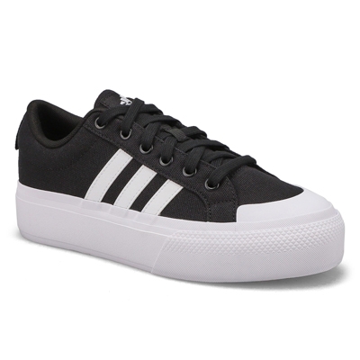 Lds Bravada 2.0 Platform Sneaker - Black/White