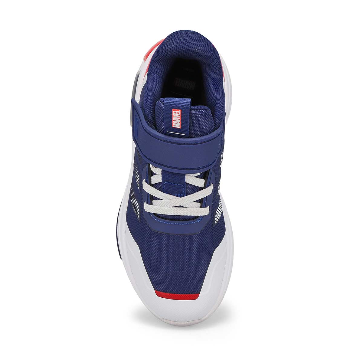 Kids' Marvel Cap Racer EL K Sneaker - Blue/ White