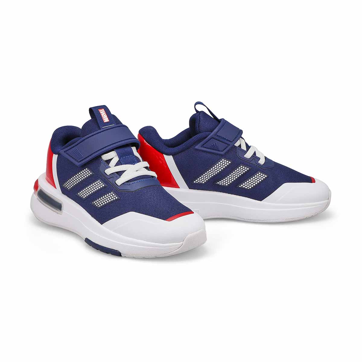 Kids' Marvel Cap Racer EL K Sneaker - Blue/ White