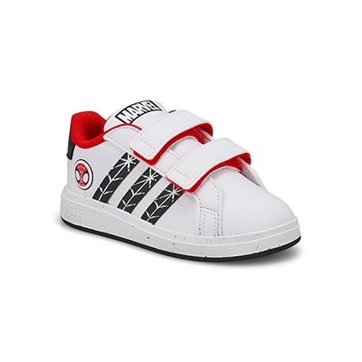 Inf Grand Court Spiderman Sneaker - White/Black/Red