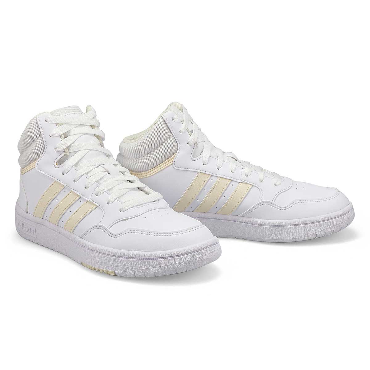 Women's Hoops 3.0 Med Sneaker - White