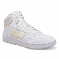 Women's Hoops 3.0 Med Sneaker - White