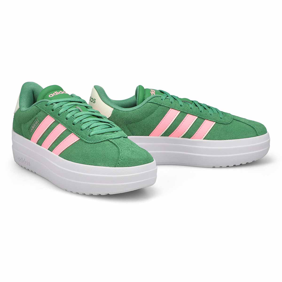 Women's VL Court Bold Lace Up Sneaker - Preloved Green/Pink Spark/Ivory