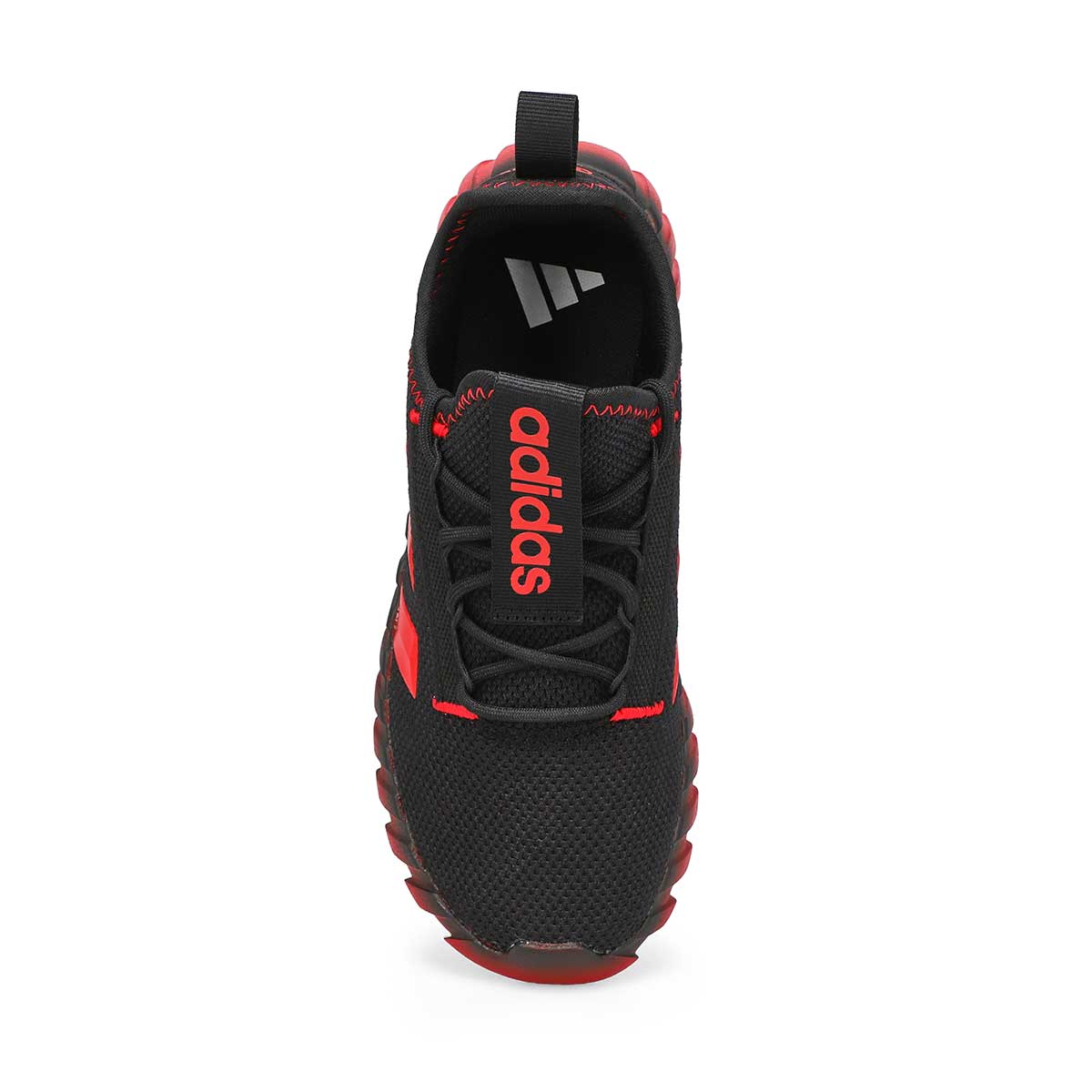 Boys'  Kaptir 3 Stripe K Sneaker - Black/Scarlet/Black