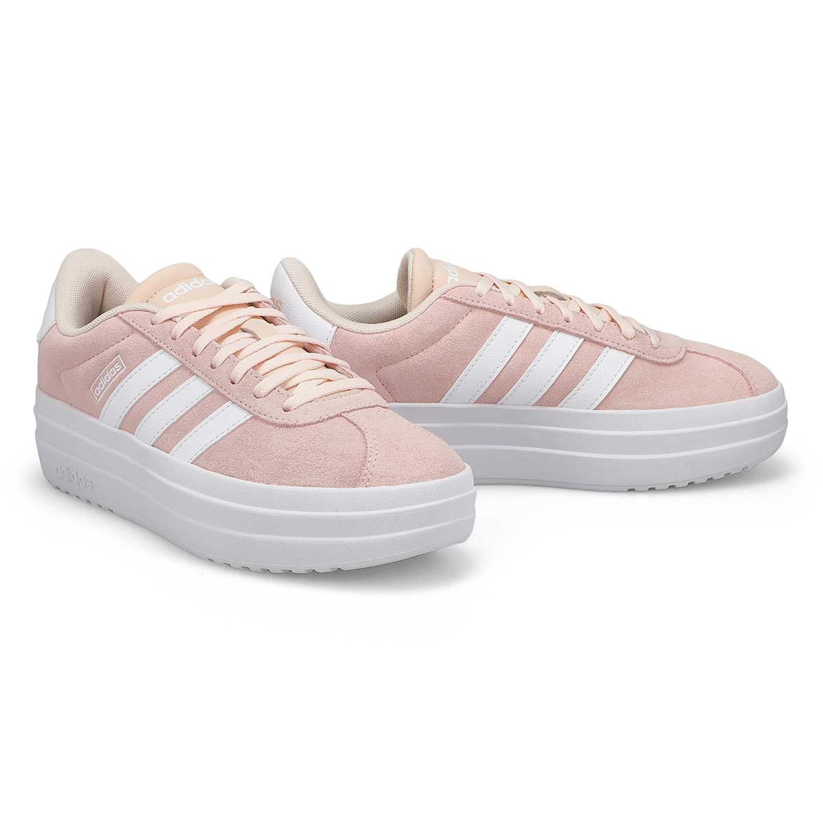 Women's VL Court Bold Lace Up Sneaker - Wonder Quartz/White/White