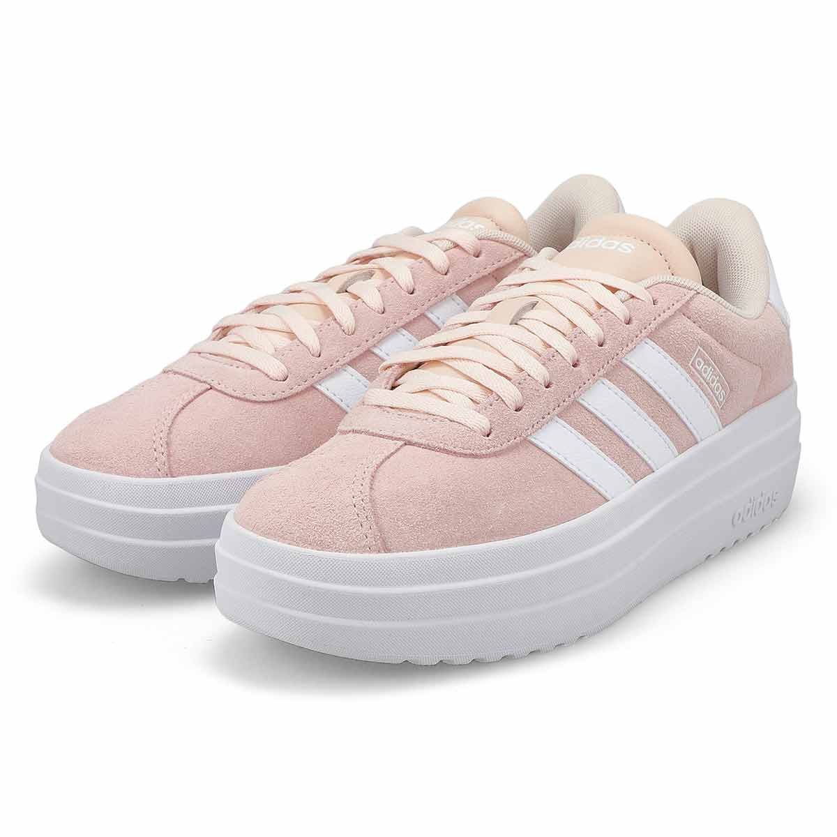 Women's VL Court Bold Lace Up Sneaker - Wonder Quartz/White/White