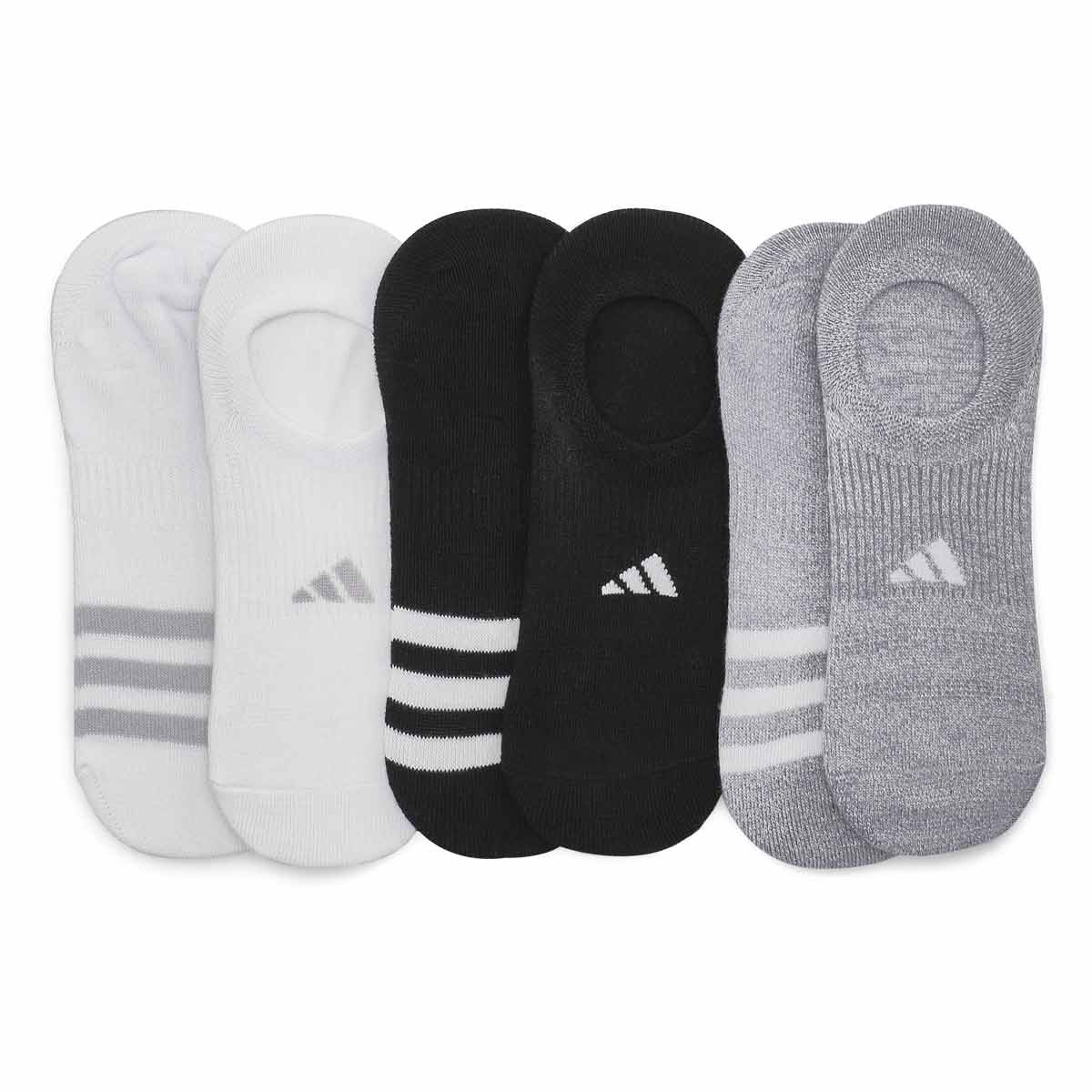 Women's Superlite 3.0 Sock Super No Show 6-Pack - White/Black/Grey