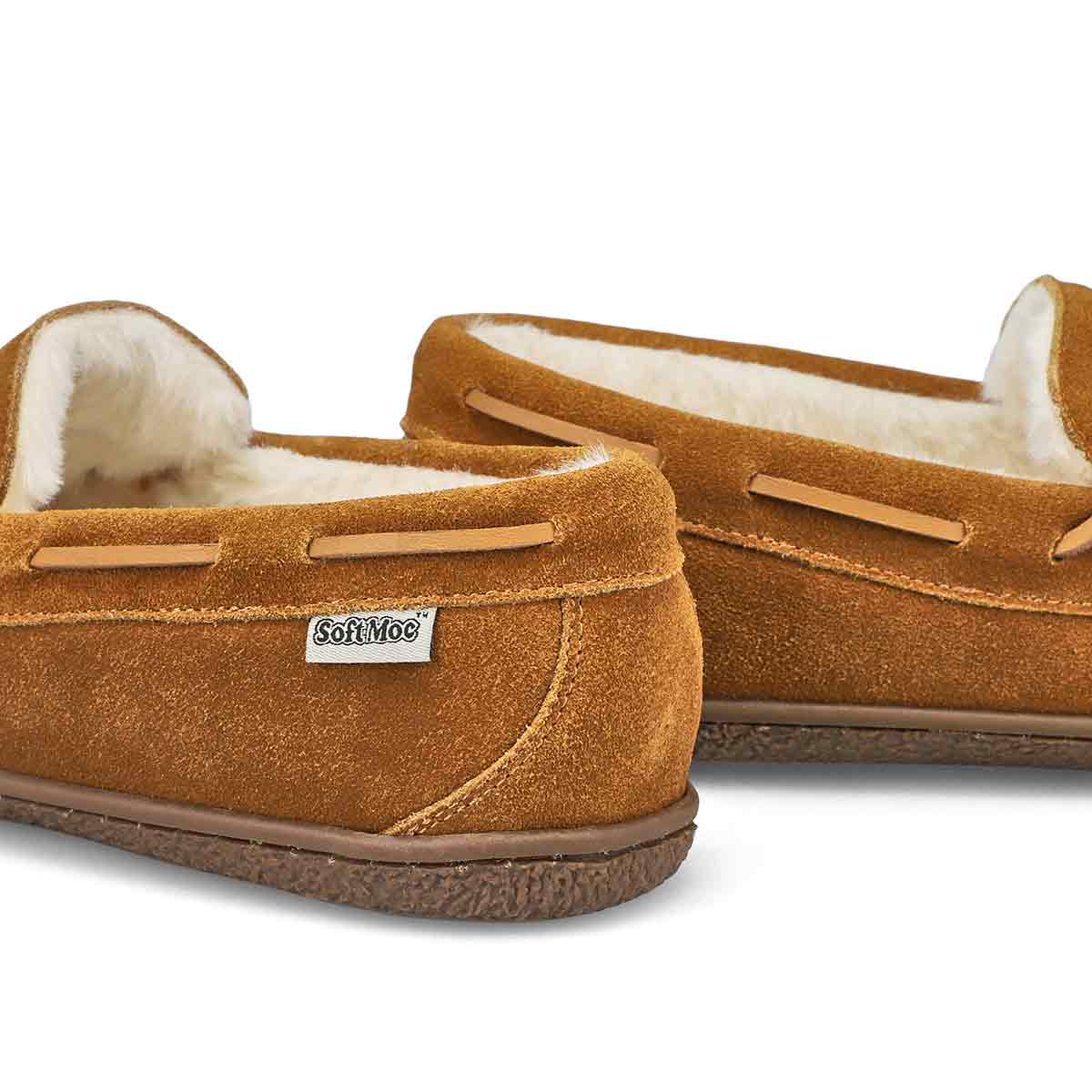 Men's Ivar Leather Memory Foam SoftMocs - Chestnut