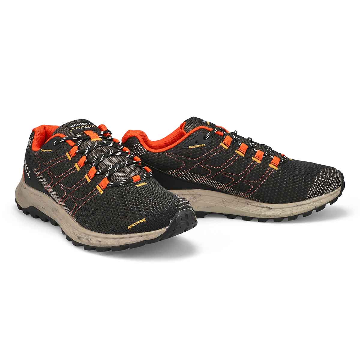 Men's Fly Strike Hiking Sneaker - Black/Tangerine