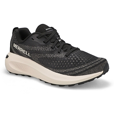 Lds Morphlite Lace Up Fashion Sneaker - Black/White