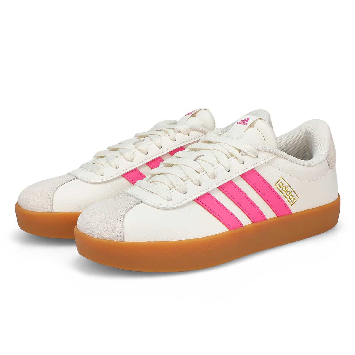 Women's  VL Court 3.0 Sneaker - White/Magenta/Gold Metallic