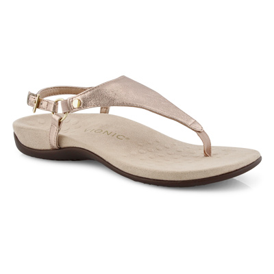 Lds Kirra Arch Support Thong Sandal - Rose Gold