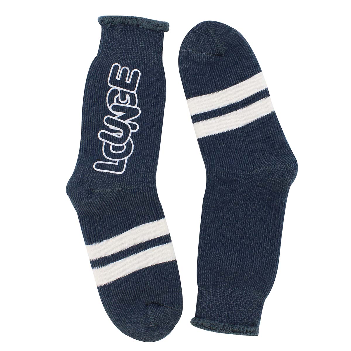 K Bell Women's Lounge Crew Sock - Blue | SoftMoc.com