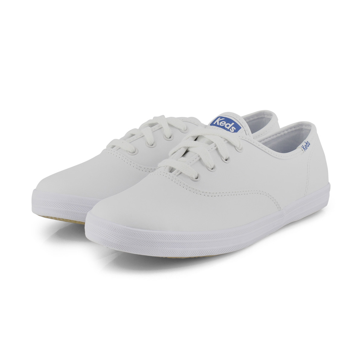 Keds Kids' CHAMPION white leather sneakers | SoftMoc.com