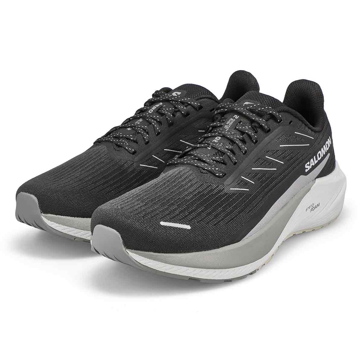 Mens Aero Blaze 2 Energy Foam Performance Sneaker - Black/Shark Gray