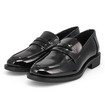 Women's Lara Tailored Penny Loafer - Black Patent