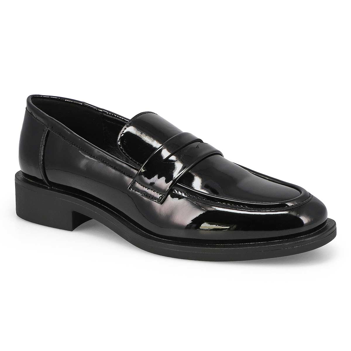 Women s Lara Tailored Penny Loafer Black Patent