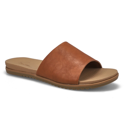 Lds Marti Slide Sandal - Tan