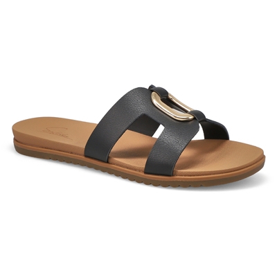 SoftMoc Women's Mikayla Slide Sandal - Black | SoftMoc.com