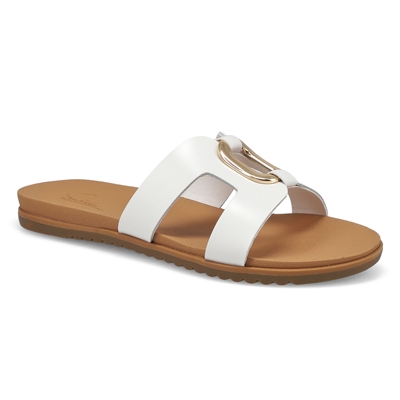 Lds Mikayla Slide Sandal - White