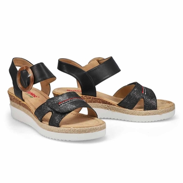 Women's Nadine 93 Vegan Wedge Sandal - Black/Multi