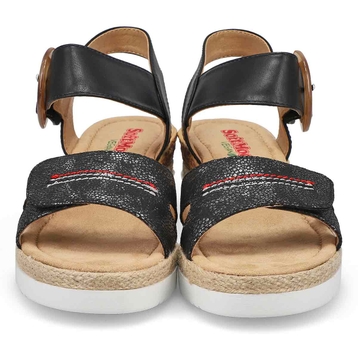 Women's Nadine 93 Vegan Wedge Sandal - Black/Multi