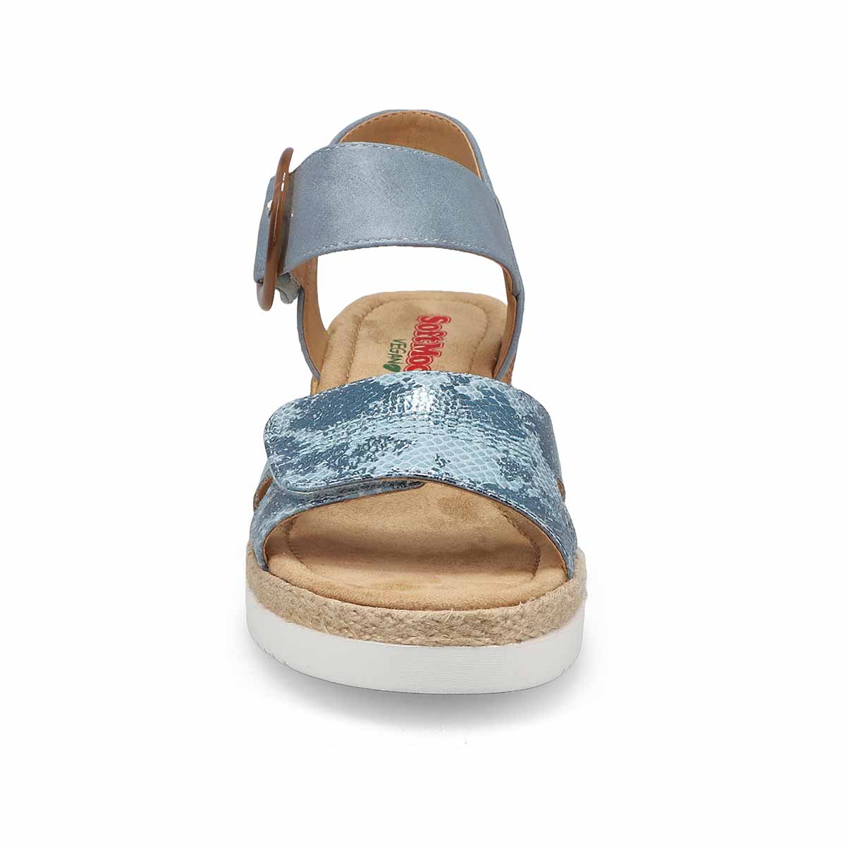 Women's  Nadine 93 Vegan Wedge Sandal - Sky Blue/Multi