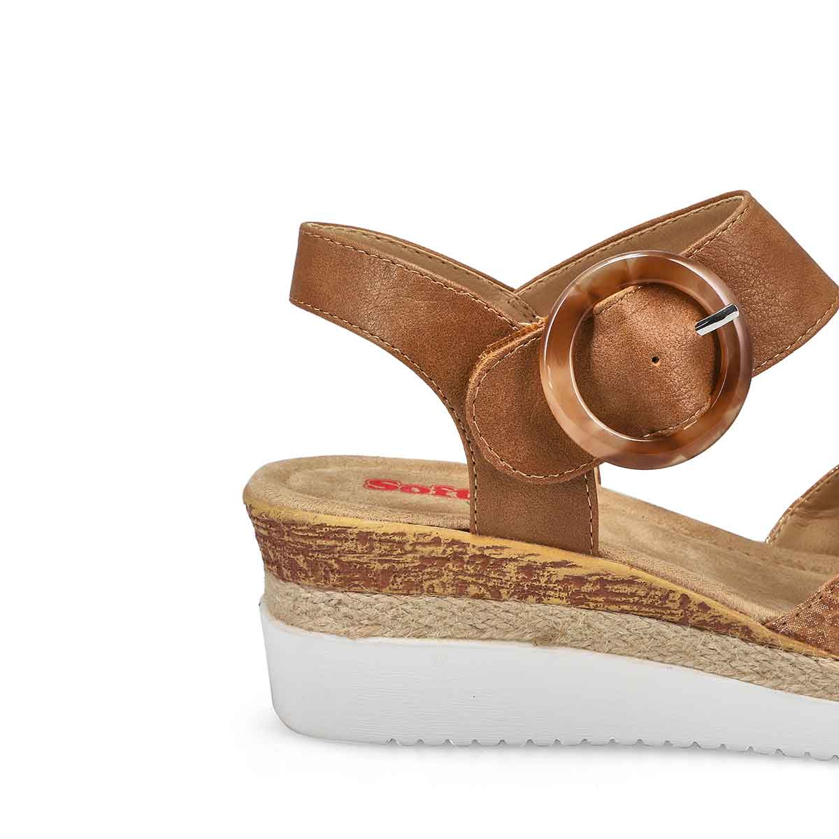 Women's  Nadine 93 Vegan Wedge Sandal - Tan/Multi