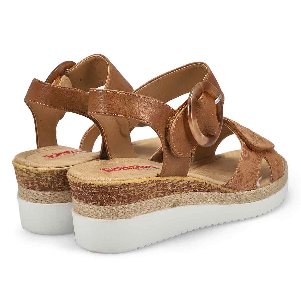 Women's  Nadine 93 Vegan Wedge Sandal - Tan/Multi