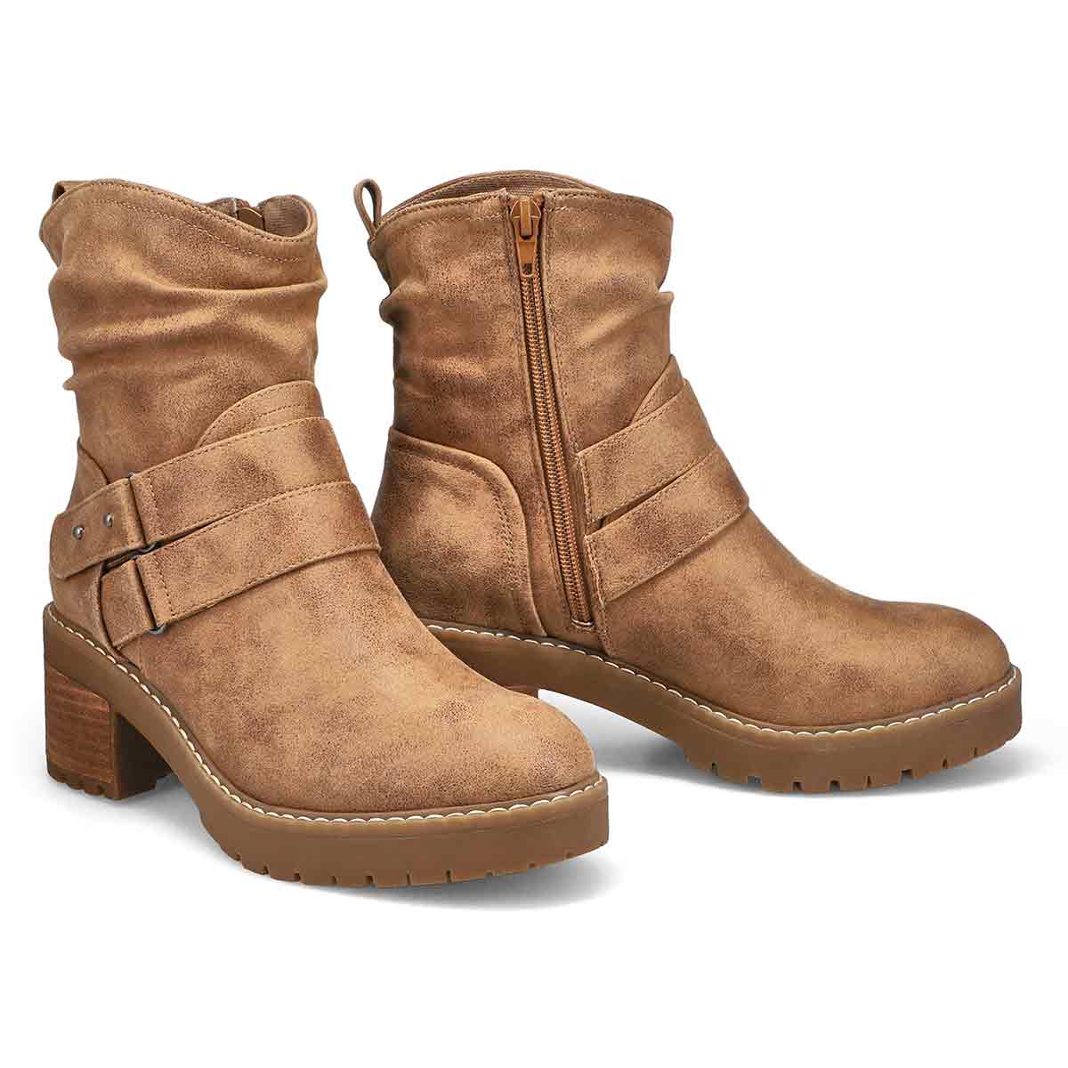 Women's  Nikki Block Heel Casual Boot - Fawn