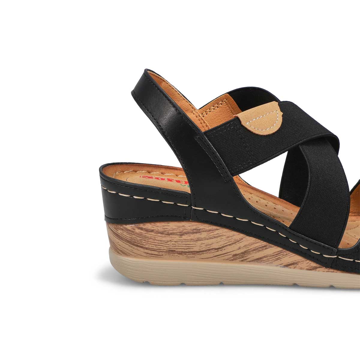 Women's Nina 91 Vegan Wedge Sandal - Black