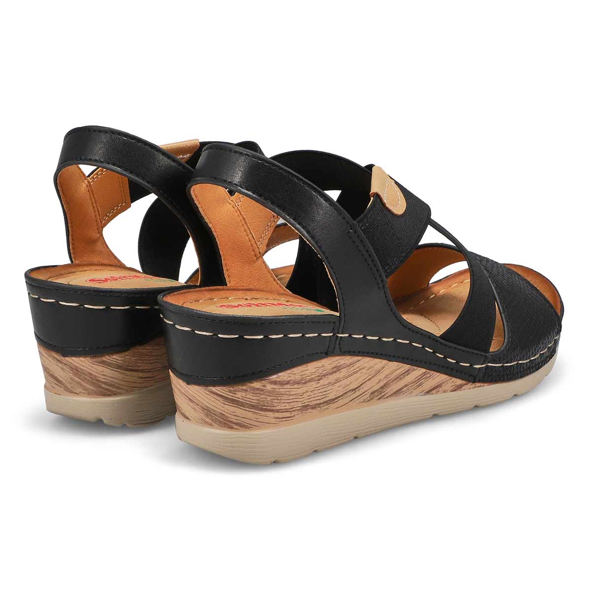 Women's Nina 91 Vegan Wedge Sandal - Black