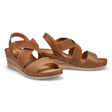 Women's Nina 91 Vegan Wedge Sandal - Brown