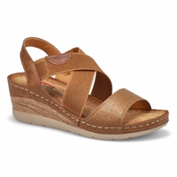 Women's Nina 91 Vegan Wedge Sandal - Brown