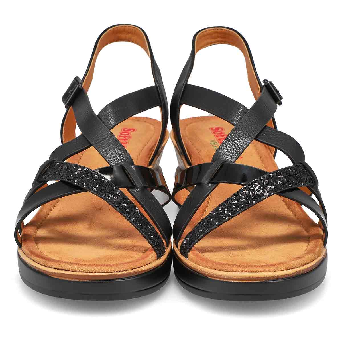 Women's  Nora 93 Vegan Wedge Sandal - Black Multi