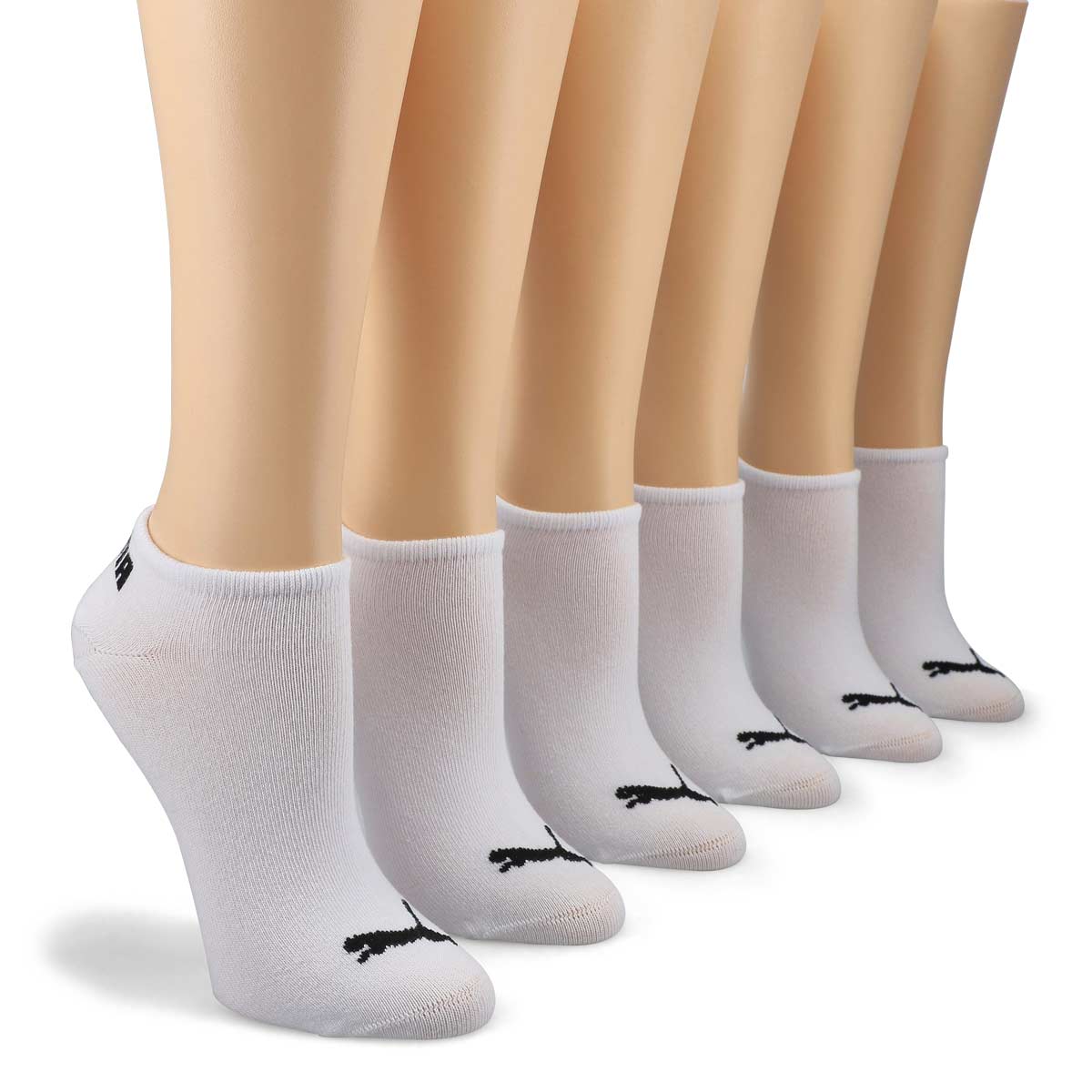Puma Brand Mens & Womens Loafer Socks Solid Peds / Footie / No-Show Footie  Unisex Socks Pack of 6 Pairs 92966103 (Assort :: RAJASHOES