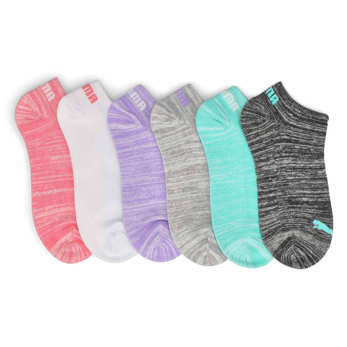 Women's Basic No Show Sock 6 Pack - Multi