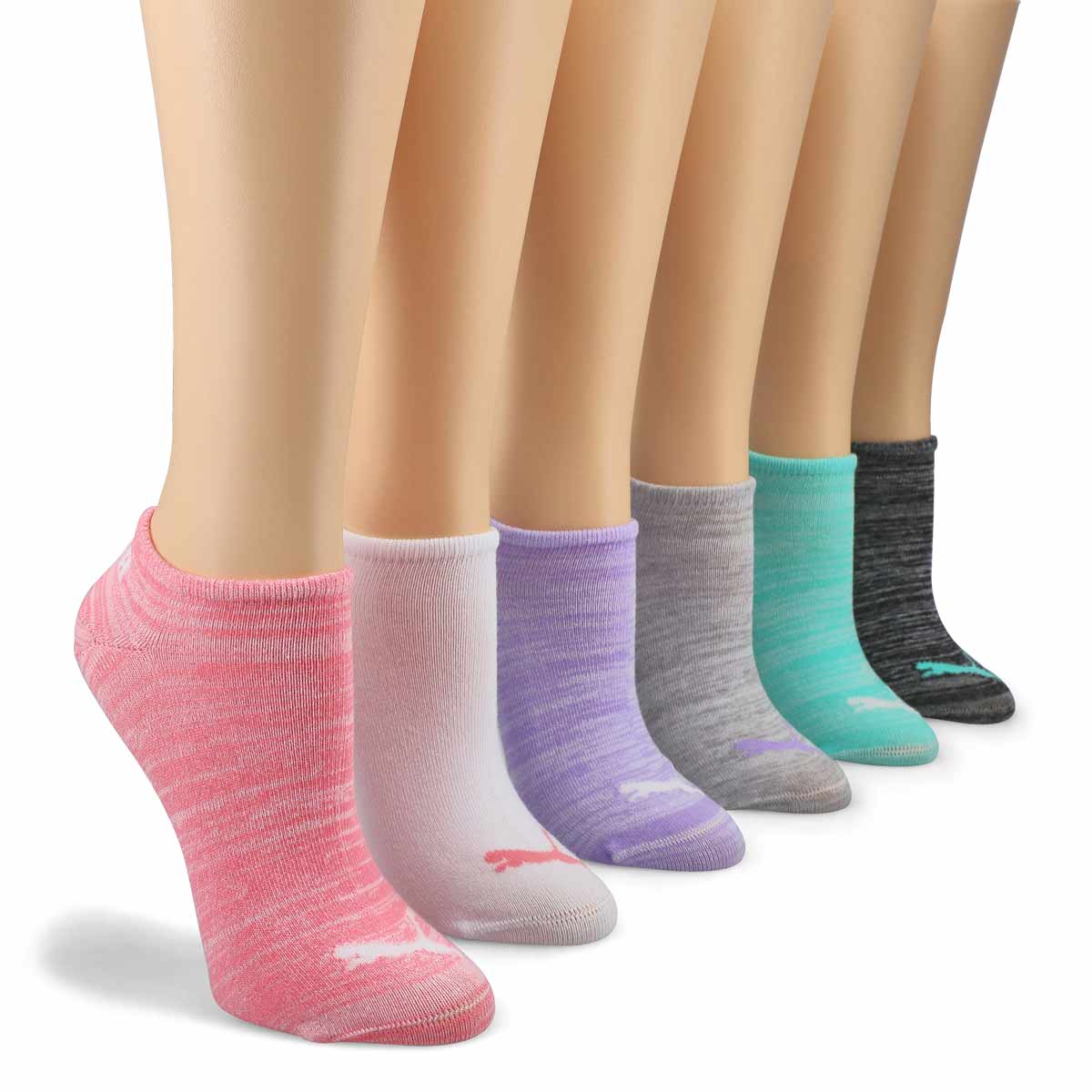 Women's Basic No Show Sock 6 Pack - Multi