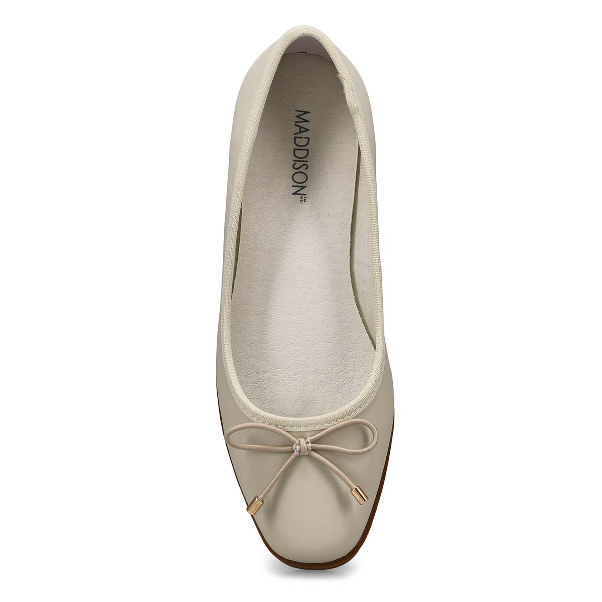 Woemn's Paislee Leather Ballerina Flat - Chalk