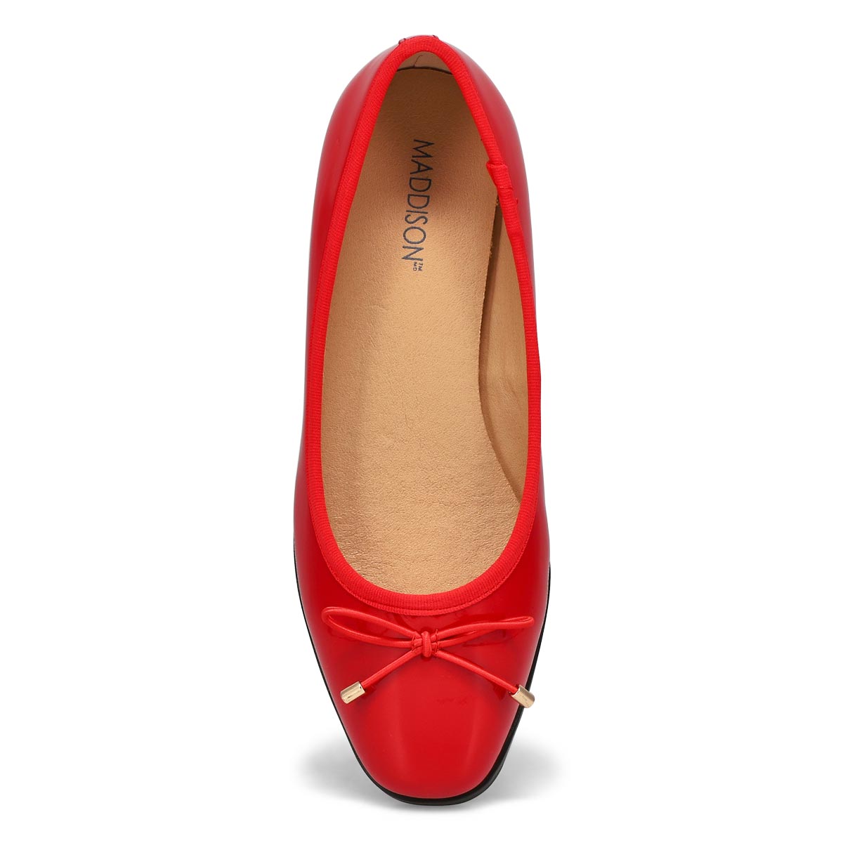 Women's Paislee-P Patent Leather Ballerina Flat - Red