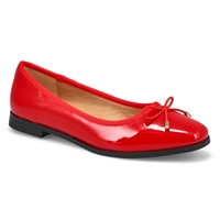 Women's Paislee-P Patent Leather Ballerina Flat - Red